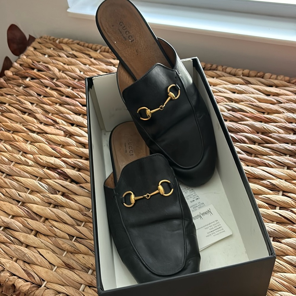 Gucci loafer mules